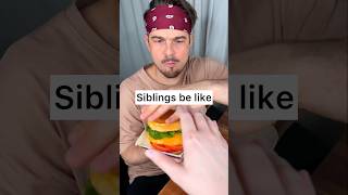 How to enjoy BURGER with your sibling properly😎❤️🍔 CHEFKOUDY [upl. by Hyman]