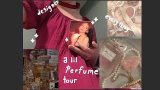 lil perfume tour  designer fragrance mists and more 🎀🍧🌷 [upl. by Stacy]