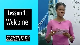 Elementary Levels  Lesson 1 Welcome [upl. by Alenairam]