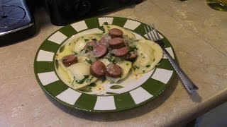 Cheese Pierogies with Kielbasa in the Ninja [upl. by Gerhardt]