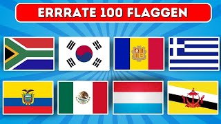 Das schaffst DU NIE 100 Flaggen richtig erraten XXL Flaggenquiz [upl. by Bjorn]