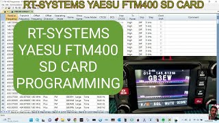 RTSYSTEMS  YAESU FTM400 Programme Using SD CardNO Cable [upl. by Farra]