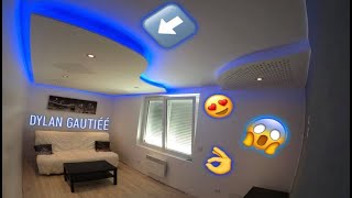 TUTO PLAFOND décoratif  rénovation d’une pièce complète [upl. by Anifad]