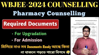 Required Documents For WBJEE Pharmacy Counselling pharmacycounselling bpharma wbjee2024 [upl. by Assirral]