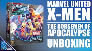 Unboxing  The Horsemen of Apocalypse  Marvel United XMen  CMON Games [upl. by Henrique472]