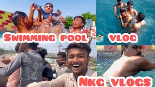 Swimming pool vlog  funny vlog vloggar fullmasti backchodivideo [upl. by Pelson352]