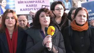 Kadın Meclisimiz Figen Yüksekdağın konuşacağı Kobanî Kumpas Davası öncesi açıklama yapıyor [upl. by Nehr]