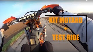 COME MONTARE KIT MOTARD  KTM 250 EXCF  Test ride [upl. by Volin]