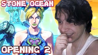 JOJOS BIZARRE ADVENTURE STONE OCEAN  OPENING 2  Reacción [upl. by Sauveur321]