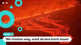 Vulkaan IJsland barst voor de vierde keer in korte tijd uit [upl. by Anelrihs]