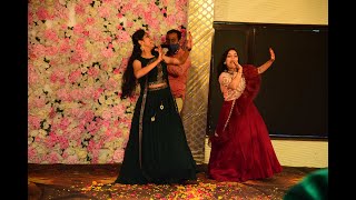 Brides Sisters Bollywood Dance Performance  WEDDING MASHUP by Jankee Feat Arpan  Khushi Mandore [upl. by Abihsot]