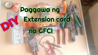 DIY Extension Cord using GFCI Tagalog8 [upl. by Dodi]