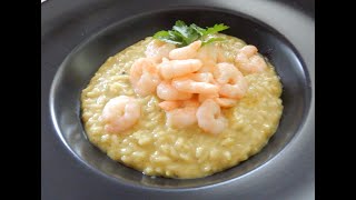 Safran Risotto mit Garnelen [upl. by Seadon]