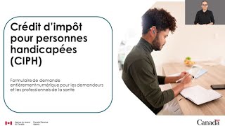 Webinaire – Formulaire de demande numérique pour le CIPH  visé aux professionnels [upl. by Nnylodnewg478]