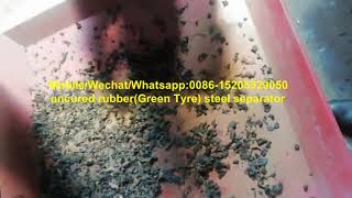 Green tyre recycling machine uncured rubber steel separate machine uncured unvulcanized [upl. by Munshi]