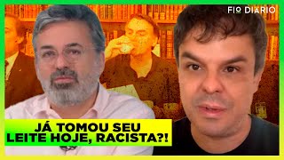 JORNALISTA ACUSA BOLSONARO DE RACISMO POR BEBER LEITE [upl. by Busey]