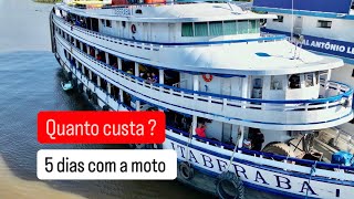 Viagem de Manaus até Belém de balsa com a moto de 1000cc rota alternativa retorno BR319 [upl. by Ahsienel]