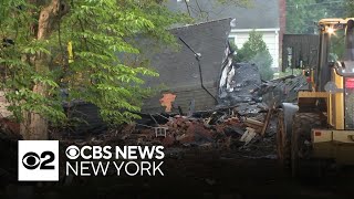 Gas leak eyed as possible cause of New Jersey house explosion [upl. by Nevins]