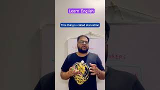 Meaning of “STARVATION” learnenglish wordmeaning englishvocabulary englishlanguage ytshorts [upl. by Leslee]