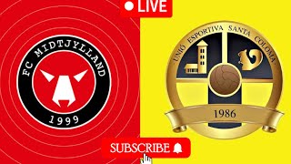 Midtjylland vs UE Santa Coloma live football  European Champion league 🏆 2024 [upl. by Aicenert]