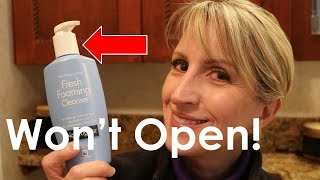 EASY WAY TO OPEN A LOTION PUMP BOTTLE [upl. by Adle369]