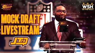 Washington Commanders 7 ROUND MOCK DRAFT STREAM w JoshTaylorFB [upl. by Wanfried]