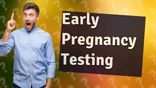 When can I take an early result pregnancy test [upl. by Colvin]