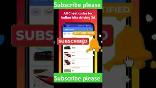 Indian bike driving 3D Cheat codeCheat codeNew cheats code [upl. by Schrader]