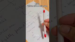 Make WhitenerCorrection pen at home  Toothpaste hack shorts lifehacks fruity [upl. by Simeon]