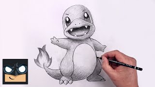 How To Draw Charmander  Pokemon Sketch Tutorial Step by Step [upl. by Aita]