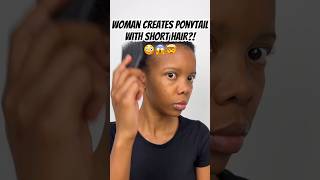 AMAZING Hair Transformation🤯😨😱  Ponytail w Short Afro😮 [upl. by Enahc]