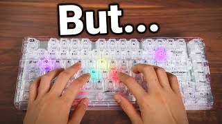 This INSANE clear keyboard is only 90 [upl. by Anelra518]