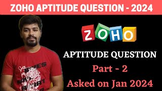 Zoho Aptitude Questions 2024  Latest Aptitude Question  BiNaRiEs [upl. by Yemar201]