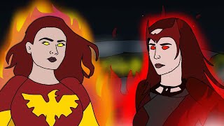 Scarlet Witch Vs Jean Grey  Animated [upl. by Atiker]