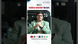 Day 1 Business Marathon  100 Days to Launch Your Dream Business business  Sudheer Varma [upl. by Ozneral]