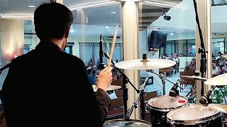 Dengan Apa kan Kubalas  Symphony Worship  Drum Cam  GIA Pringgading [upl. by Daenis]