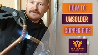 How To DESOLDER Copper Pipe and RESOLDER Copper Fittings [upl. by Grimbald]