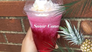 HOW TO MAKE SNOW CONES AT HOME  KAIETEUR COOKS [upl. by Ahsyen]