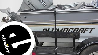 etrailer  Boatbuckle Ratchet Gunwale Tie Down Strap Review [upl. by Laraine]