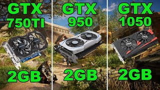 gtx 750 ti vs gtx 950 vs gtx 1050  I7 4770 [upl. by Notrub]