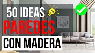 💡50 Ideas Para Decorar Tu Pared Con Listones de Madera  Diseño de Interiores 2023 [upl. by Chalmers]