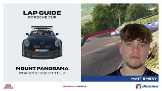 iRacing Lap Guide Porsche 992 Cup at Mount Panorama [upl. by Terryn]