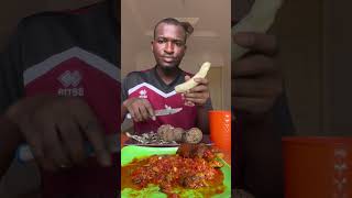 cocoyam with pepper sours asmr eating sound [upl. by Ayahsal299]