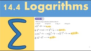 144 Logarithms PURE 1 Chapter 14 Exponentials and logarithms [upl. by Acyssej]