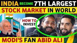 ABID ALI PM MODIS FAN WANT TO INVEST IN INDIA  INDIA BECOME 7TH LARGEST STOCK MARKET REAL TV [upl. by Margareta]