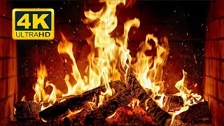 🔥 Cozy Fireplace 4K 12 HOURS Fireplace with Crackling Fire Sounds Crackling Fireplace 4K [upl. by Weiner]