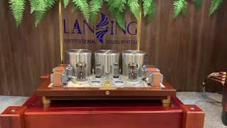 Lansing Audio Stereo Tube Amplifier 6C33C Highend SE Triode Class A EL3412AT7 [upl. by Ludwigg650]