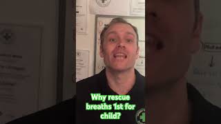 Rescue breaths and CPR child children cpr firstaid why help 999 1staid lesson 1staid 🚨🚑 [upl. by Amador]