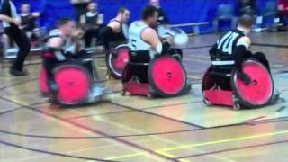 Wheelchair Rugby Hard Hits  Vancouver Invitational [upl. by Eniamrehc]