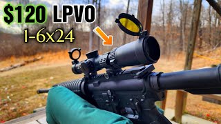 EzShoot 16x24 LPVO Illuminated Scope Full Review amp Shoot  Budget LPVO [upl. by Mita]